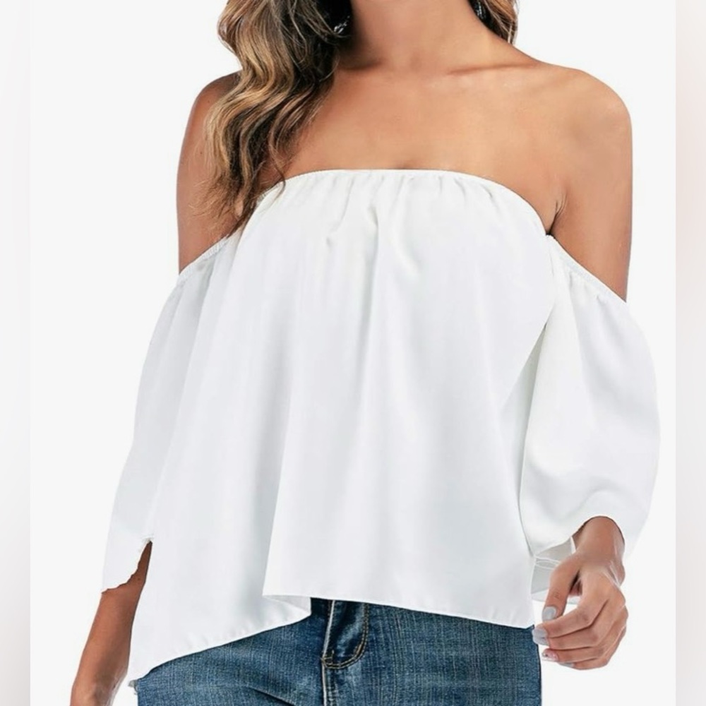 NEW - Miskely - Women's Off The Shoulder Blouse Small